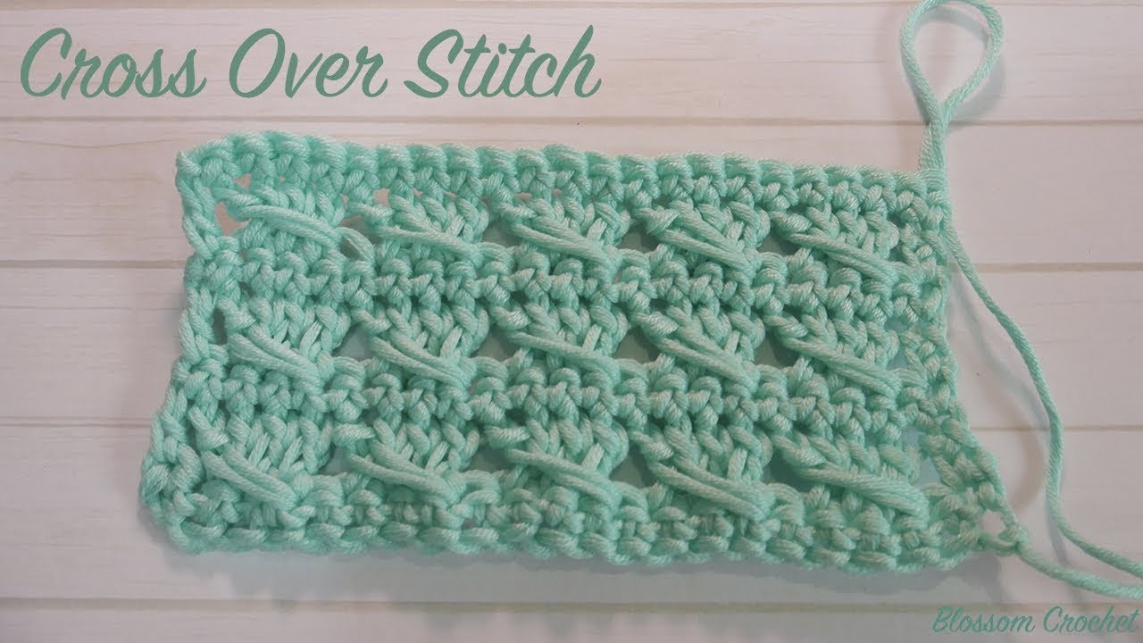 Simple Crochet Cross Over Stitch scarves. blankets etc.