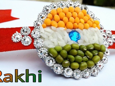 Tri Colour Rakhi DIY.Independence Day craft idea. New Indian Tricolor Rakhi design