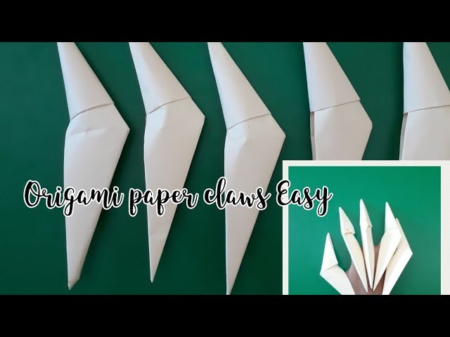 Fold Very Easy Paper Claws L Paper Dragon Claws Easy L