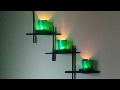 Wall Mounted Candle Holder | Unique Craft | #WallDecor | Handcrafted Craft | By Punekar Sneha