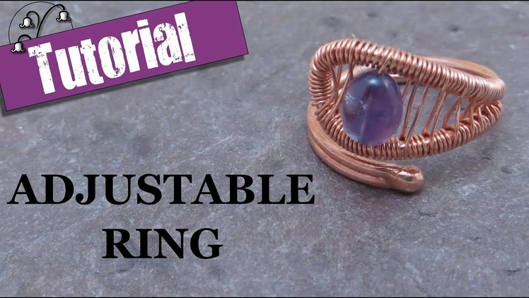 Wire Wrapped Adjustable Ring