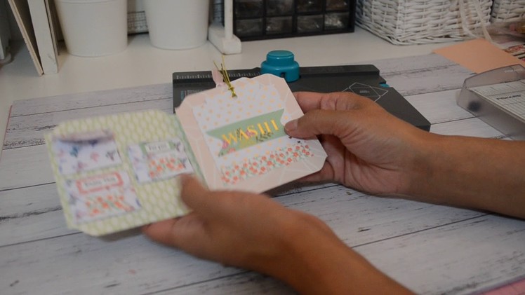 WRMK | Easy flipbook with Pockets, Tags, envelopes & Embellishments all with the Envelope Punchboard