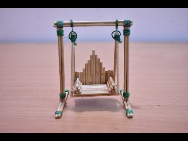 Art and Craft Ideas | How to Make Miniature Swing or Jhula with Sticks