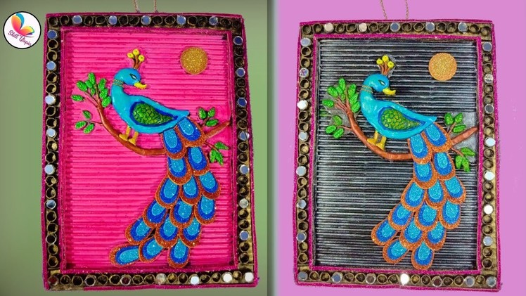 Best out of waste peacock wall hanging craft | home decor idea | Handmade craft idea