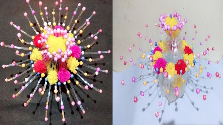 Best out of waste plastic bottle flower vase craft idea.diy art and craft idea.Creative Art