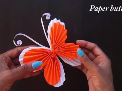 Craft Care how to make paper butterfly * designer butterfly * new DIY # paper craft