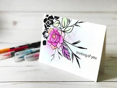 Craft Your Joy Card Tutorial: Watercolor Marker Mojo Fun