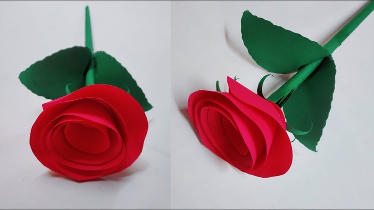 DIY Beautiful Paper Rose Flower | Craft Nifty Creations