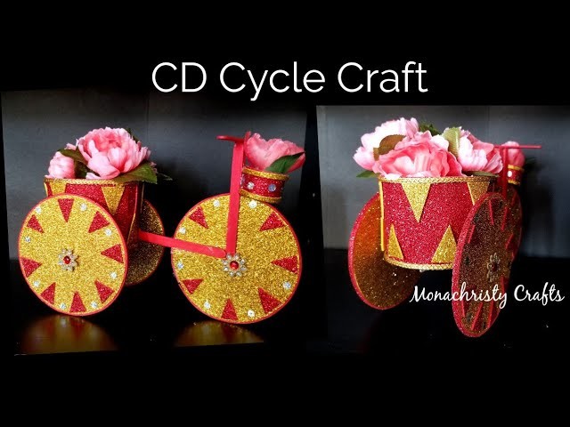 DIY CD Bicycle Craft | Best out of waste craft idea