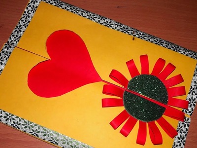 DIY diwali card, handmade card, teacher's day greetings card, easy card craft, simple card