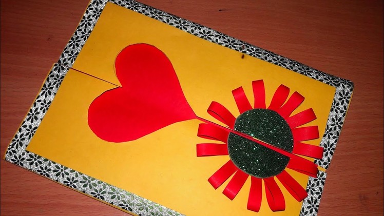 DIY diwali card, handmade card, teacher's day greetings card, easy card craft, simple card