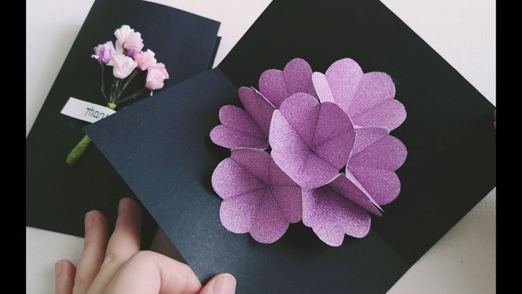 DIY Flower Pop Up Card | Handmade Card | Paper Craft