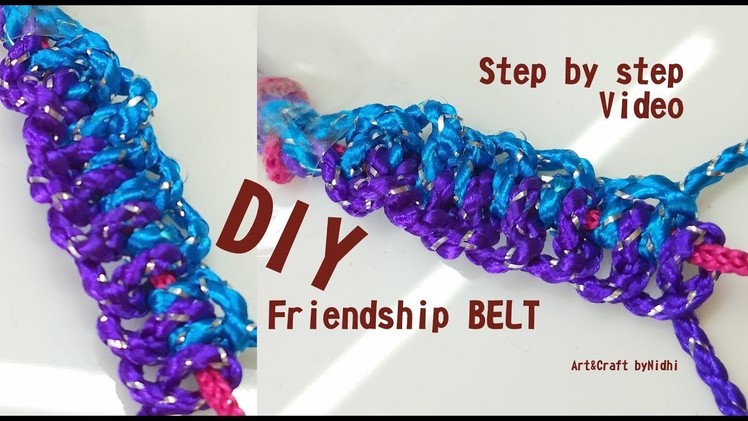 DIY Friendship Belt Bracelet Cord Making Video. best craft video for kids