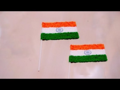 DIY Independence Day Decoration Ideas I Independence Day Craft | How To Make Indian Flag At Home