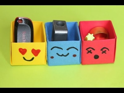DIY -  Mini Organizer Boxes | Desk Decor | Craft Ideas | kids craft ideas