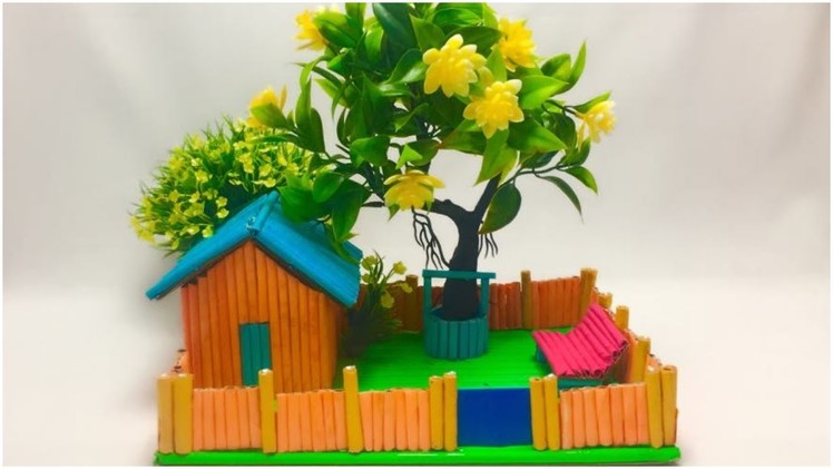 DIY Miniature Dollhouse From News Paper Tubes|diy newspaper craft ideas