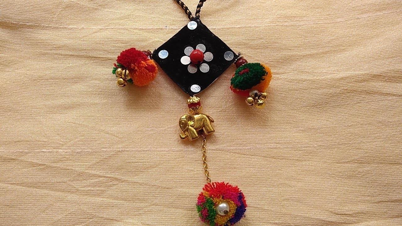 Diy Necklace How To Make Navratri Jewelleryornaments I Navratri Craft