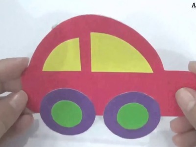 DIY Paper Car Paper Craft For Kids #AmyKidsTV