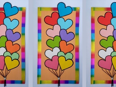 DIY: Paper Craft!!! How to Make Beautiful Paper Wall Hanging for Home Decoration!!!