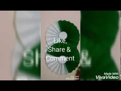 DIY Paper Rosette For Independence Day Decoration Ideas.Easy Independence Day Craft for Kids