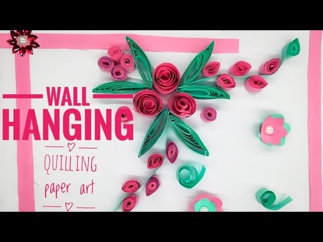 DIY wall hanging paper craft idea || curling paper art