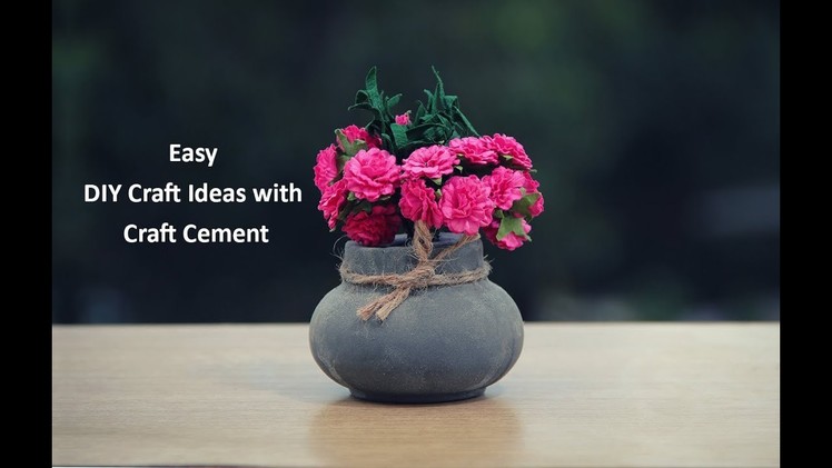 Easy DIY Craft Ideas with Craft Cement