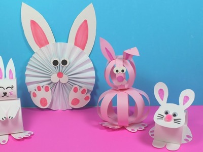 Easy Paper Bunny Craft Ideas | Paper Crafts for Kids