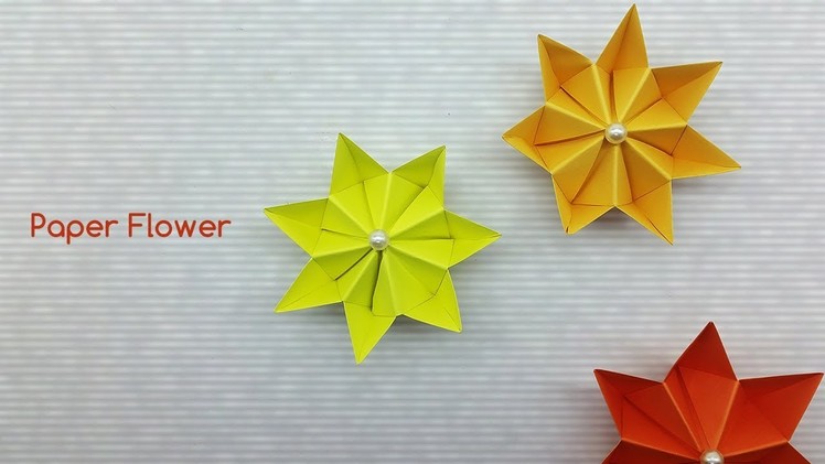 Easy Paper Flower Making Tutorial - DIY Paper Craft Ideas