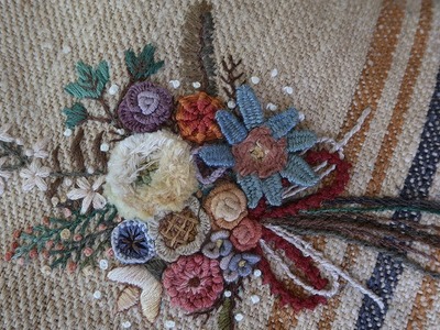 Embroidery Flowers Hemp Bag Part 1 │ How To DIY Craft Tutorial