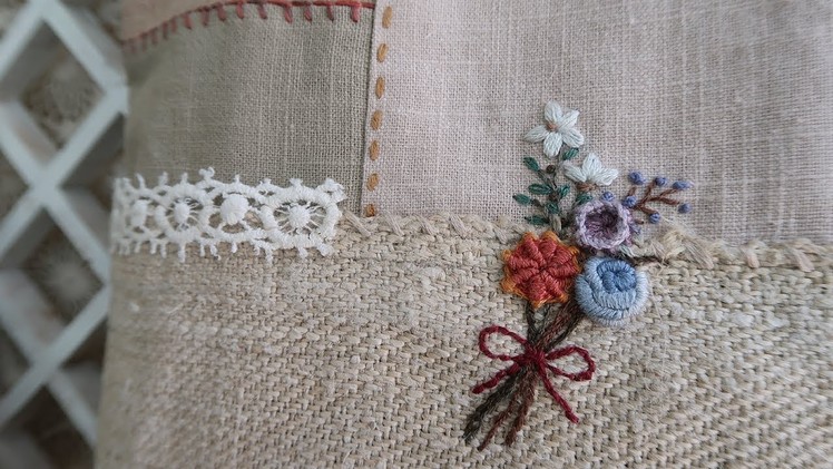 Embroidery Flowers Hemp Bag Part 2 │ How To DIY Craft Tutorial