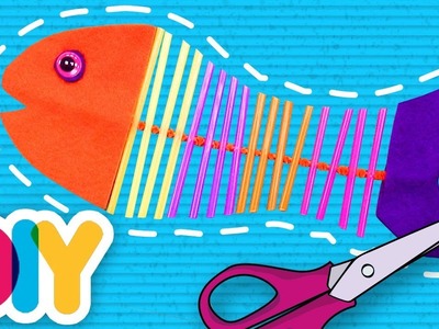 Fast-n-Easy | Fishbone Straws Craft | DIY Arts & Crafts for Kids