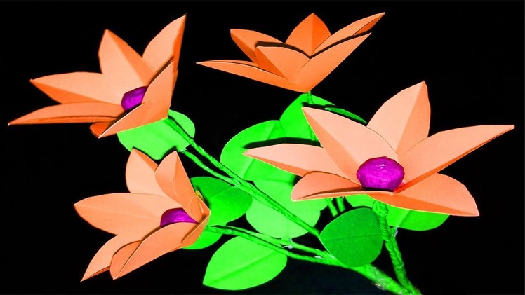 FlowerUPC | How to Make  Paper flowers | Paper Flower Making | DIY Paper Flowers Tutorial