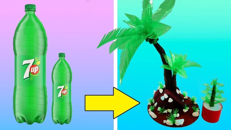 Homemade DIY Coconut Tree | Easy and Creative with Recycled | Plastic Bottle Craft Ideas