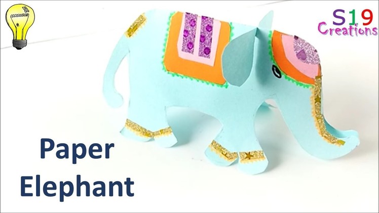 How to make a paper elephant | easy paper craft ideas for kids | kids crafts for ganesh chaturthi |
