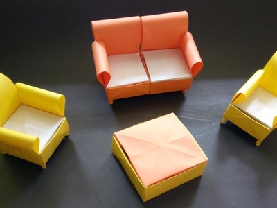 How to make a paper sofa | DIY paper craft