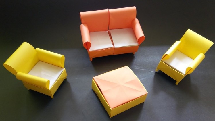 How to make a paper sofa | DIY paper craft