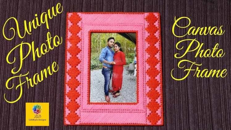 How to make a woolen photo frame best out of waste craft idea