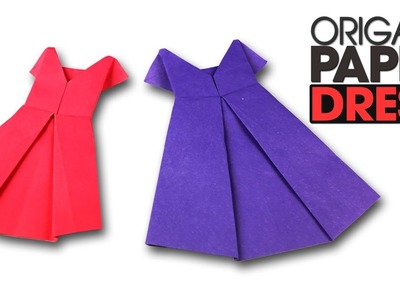 How To Make An Origami Frock Easy | Popular Craft | Paper Dress Easy Origami Step By Step
