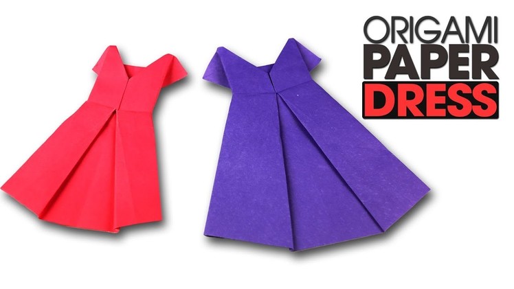 How To Make An Origami Frock Easy | Popular Craft | Paper Dress Easy Origami Step By Step