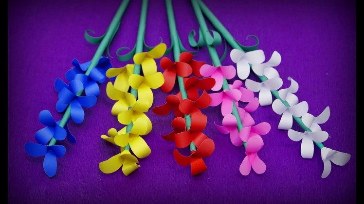 How to make beautiful paper flower stick for decor || Origami DIY Craft Ideas || Art Of Learning ||