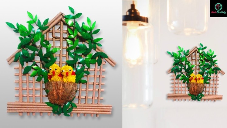How to make bird nest craft with empty plastic bottle | DIY | Easy crafts Ideas | Taniscreativity