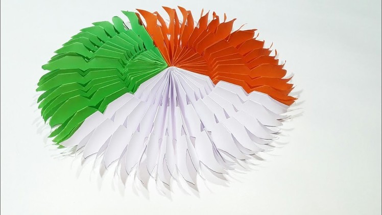 How to make indian flag flowers|Republic day flag  Craft  | Indipendance day flag flowers tutorial.
