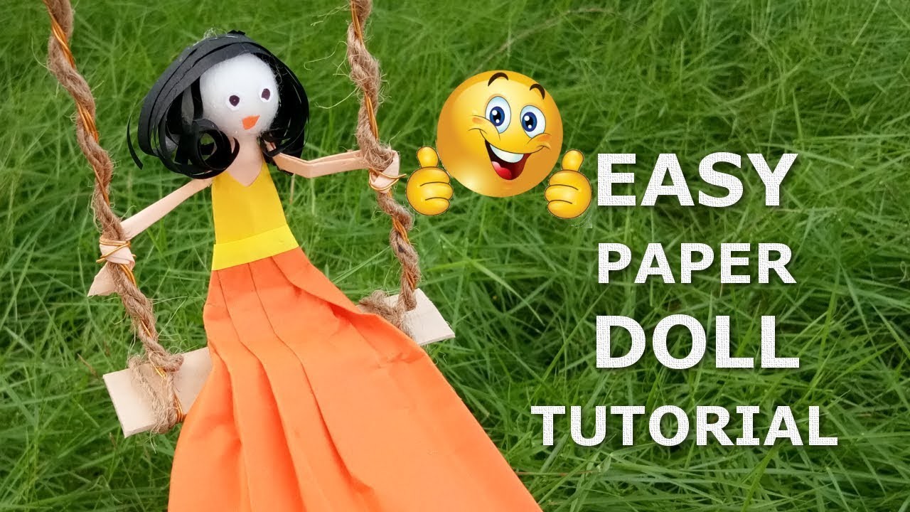 How to Make  Paper Doll.Best and Easy Paper Doll Craft. DIY Paper Doll.Easy Paper Craft