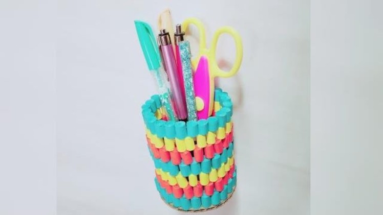 How To Make Pen Holder With Paper Quilling | Easy DIY Quilling Craft Idea | Craft Nifty Creations