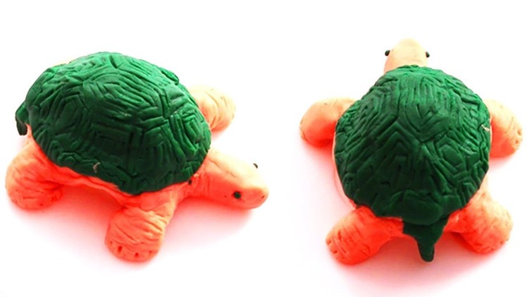 How To Make Play Doh Turtle | Animals Craft Ideas For Kids | Making Of Play Doh Turtle | Do Craft