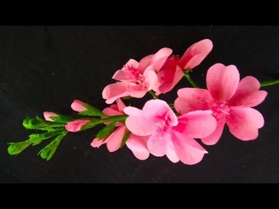 How to make tissue paper flower stick | Tissue paper craft | Paper Flowers Pro Diy