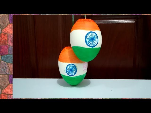 How To Reuse Eggshells.   Independents Day Decoration - Malayalam Craft