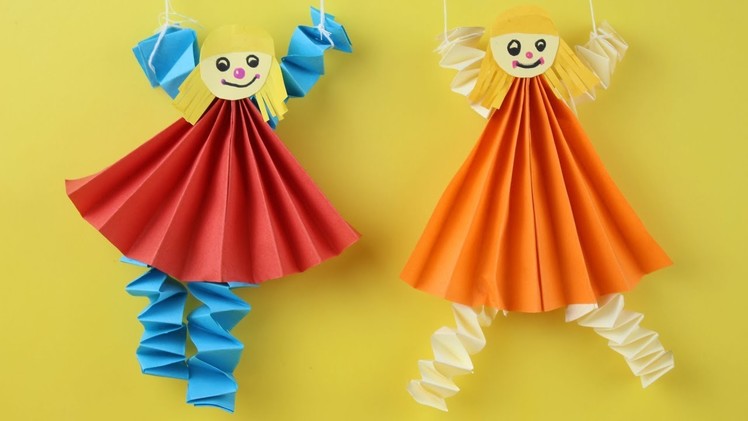 Kids Paper Craft Doll Easy Doll Paper Craft Making for Kids - Kids Paper Doll Video - Origami Zone