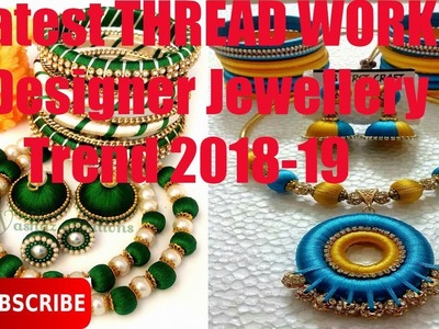 Latest Silk Thread Beaded Necklace (DIY) | Jewellery Designs 2018-19 | New Craft Ideas part 2