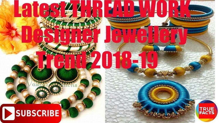 Latest Silk Thread Beaded Necklace (DIY) | Jewellery Designs 2018-19 | New Craft Ideas part 2